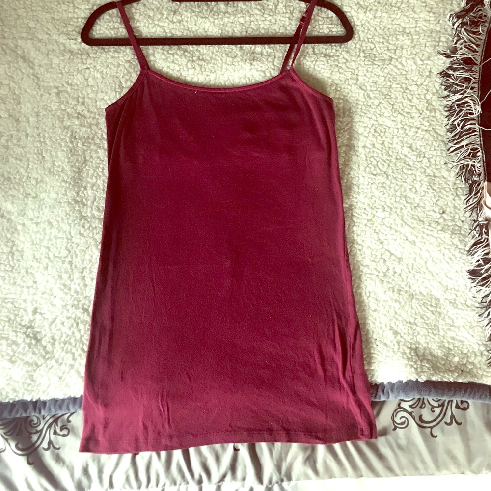 So Brand Perfect tunic cami in Burgandy